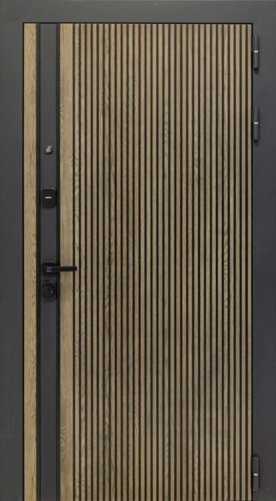 Входная дверь ДвериПРО Росна ФЛ-701 (10мм, Дуб шоколад) DPRO227725 внешняя сторона